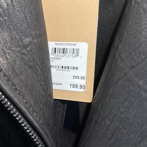 NWT Halogen PXS Leather Jacket